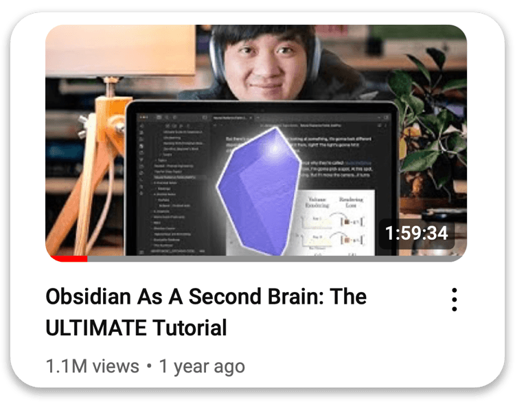 Obsidian As A Second Brain